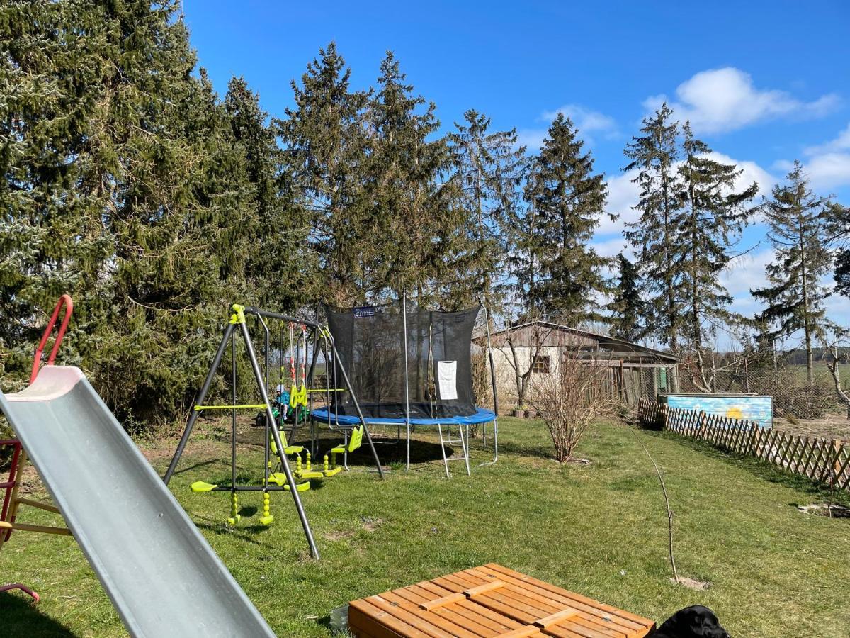 Landhaus Mit Pool, Bungalow In Der Natur Hohenbollentin Exterior foto